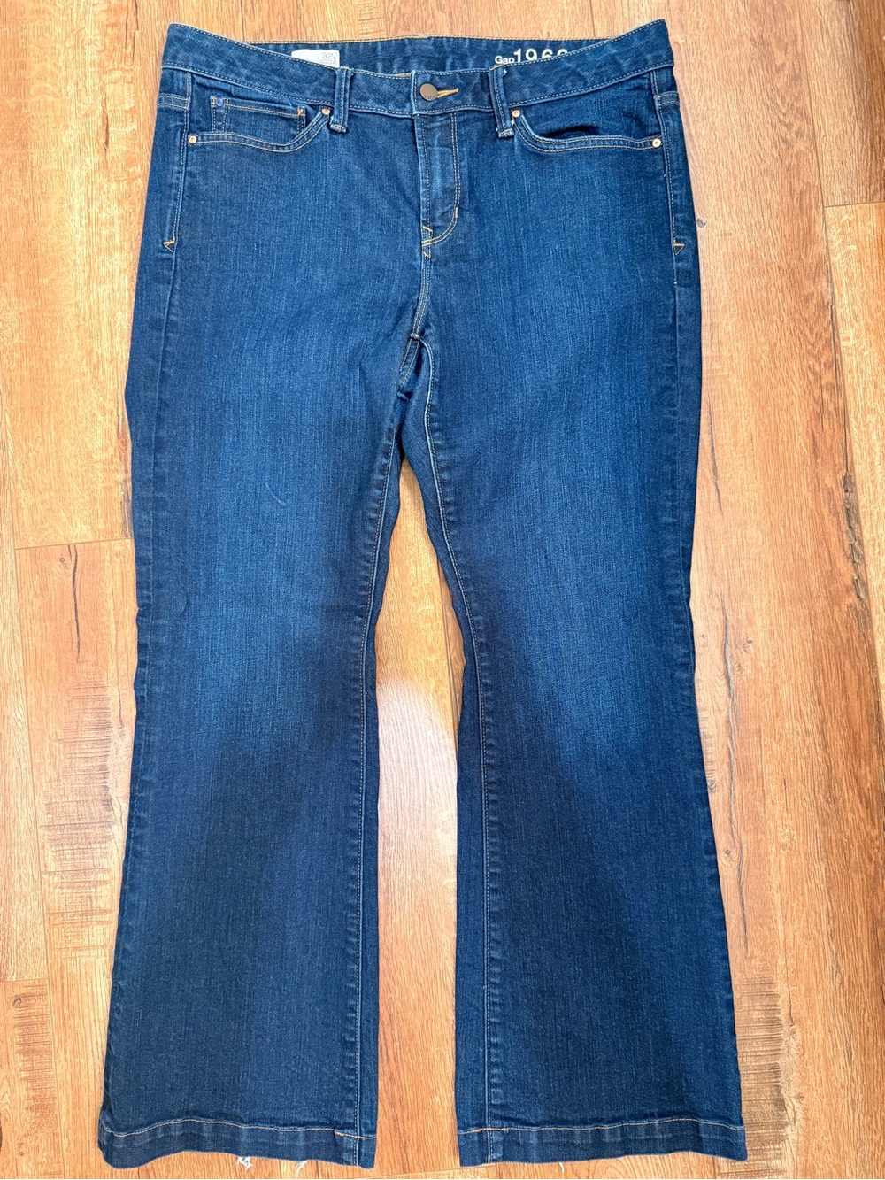 Gap 1969 Long and Lean Trouser Bootcut Women's Jeans - Dark Blue